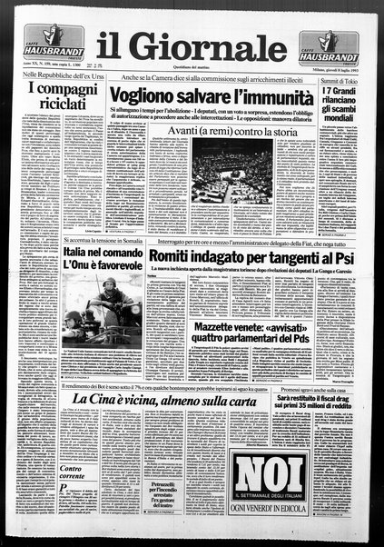 Il giornale : quotidiano del mattino